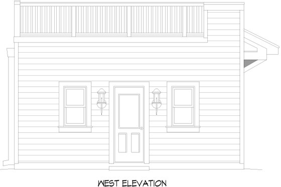 Exterior - Front Elevation 3 for Contemporary House Plan #932-639, 0 bath