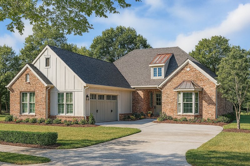 Home Plan - European Exterior - Front Elevation Plan #17-1142