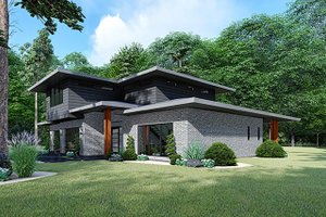 Exterior - Other Elevation for Contemporary House Plan #17-3426 - 3 bed, 2 bath