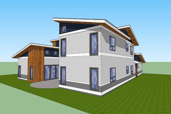 Photo 8 for Modern House Plan #518-9 - 4 bed, 3 bath