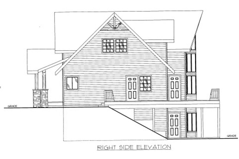 Home Plan - Exterior - Other Elevation for Cabin House Plan #117-773 - 3 bed, 2.5 bath