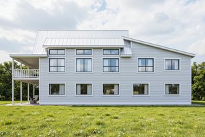 Exterior - Rear Elevation for Contemporary House Plan #112-312 - 4 bed, 3 bath