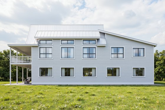 Exterior - Rear Elevation for Contemporary House Plan #112-312 - 4 bed, 3 bath