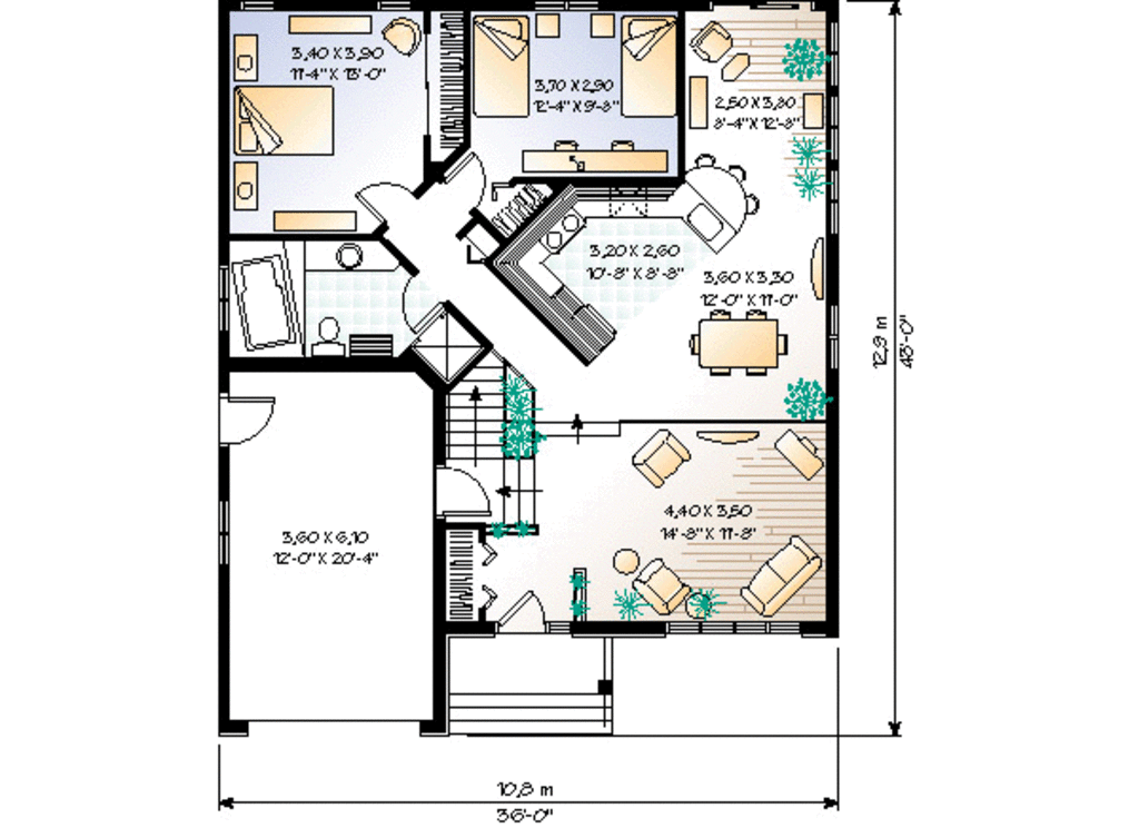 Modern Style House Plan 2 Beds 1 Baths 1145 Sq Ft Plan 23 1021 Dreamhomesource Com Modern Style House Plan 2 Beds 1 Baths 1145 Sq Ft Plan 23 1021 Dreamhomesource Com