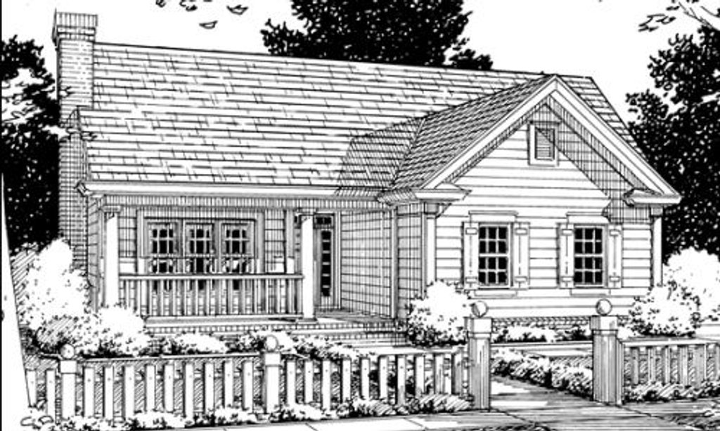 Country Style House Plan 4 Beds 2 Baths 1451 Sq Ft Plan 20 337 Floorplans Com