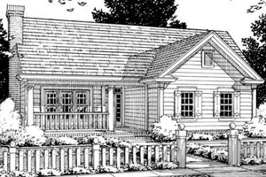 Country Exterior - Front Elevation Plan #20-337