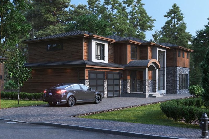 House Plan Design - Exterior - Other Elevation for Contemporary House Plan #1066-190 - 5 bed, 4.5 bath