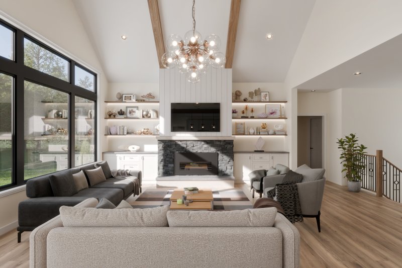Dream House Plan - Interior - Family Room 1 for Country House Plan #1089-52 - 3 bed, 2.5 bath