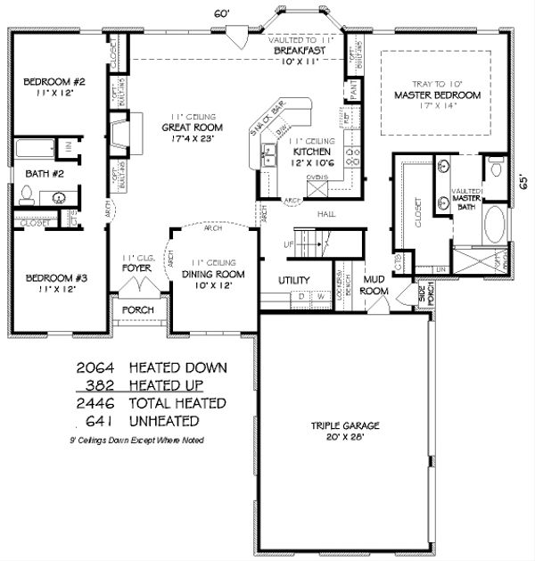 European Floor Plan - Main Floor Plan #424-254