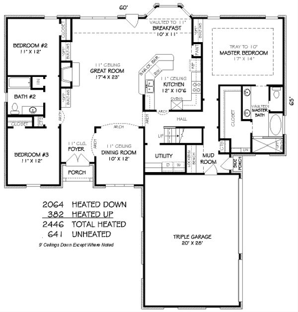 European Floor Plan - Main Floor Plan #424-254