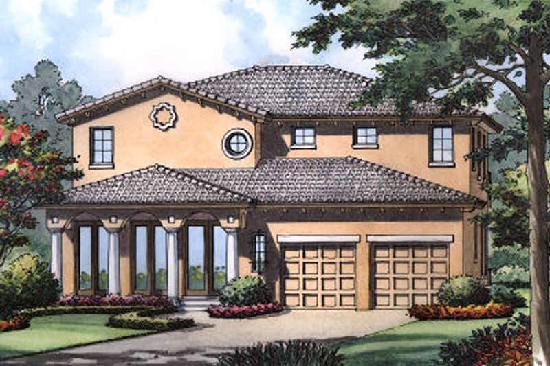 Dream House Plan - European Exterior - Front Elevation Plan #417-356