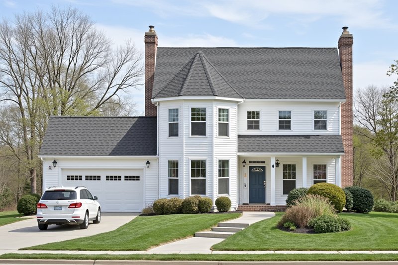 Home Plan - Farmhouse Exterior - Front Elevation Plan #3-163