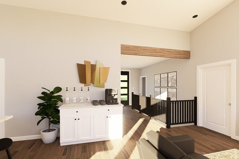 House Design - Interior - Family Room for Contemporary House Plan #1064-459 - 2 bed, 2 bath