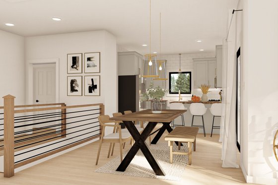 Interior - Dining Room for Farmhouse House Plan #455-224 - 3 bed, 2 bath