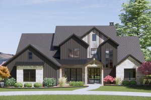 Country Exterior - Front Elevation Plan #1096-17