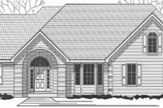 Exterior - Front Elevation for Traditional House Plan #67-850 - 3 bed, 2 bath