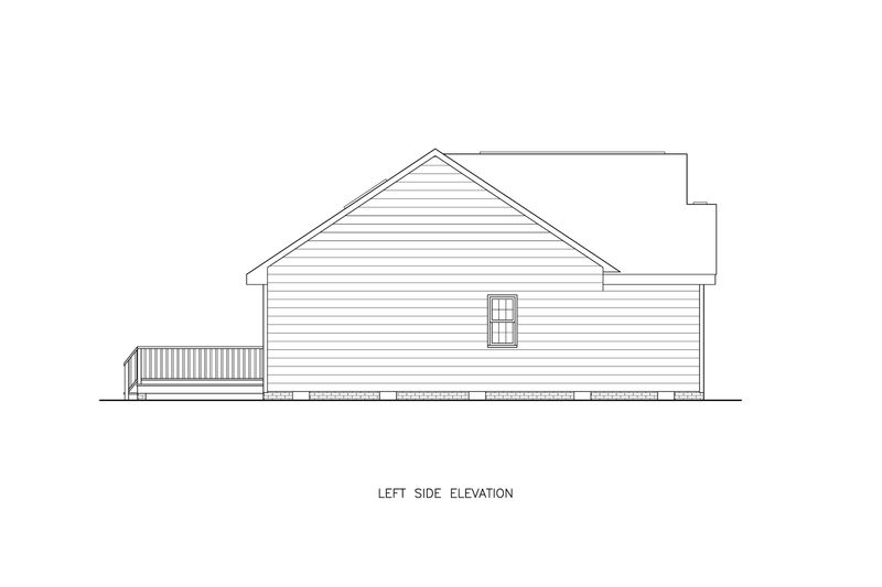 House Plan Design - Exterior - Other Elevation for Traditional House Plan #54-619 - 3 bed, 2 bath