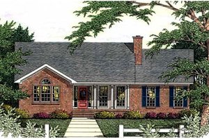 Country Exterior - Front Elevation Plan #406-230