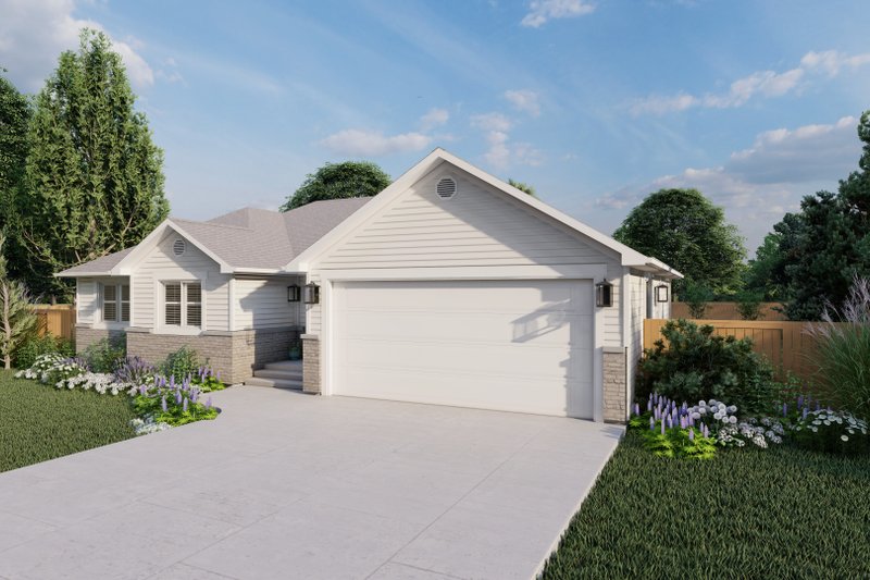 Dream House Plan - Exterior - Front Elevation 3 for Traditional House Plan #1060-176 - 3 bed, 2 bath