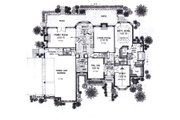 European Style House Plan - 4 Beds 4 Baths 3358 Sq/Ft Plan #310-937 