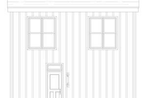 Exterior - Rear Elevation for Traditional House Plan #932-436 - 3 bed, 2 bath