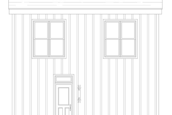 Exterior - Rear Elevation for Traditional House Plan #932-436 - 3 bed, 2 bath