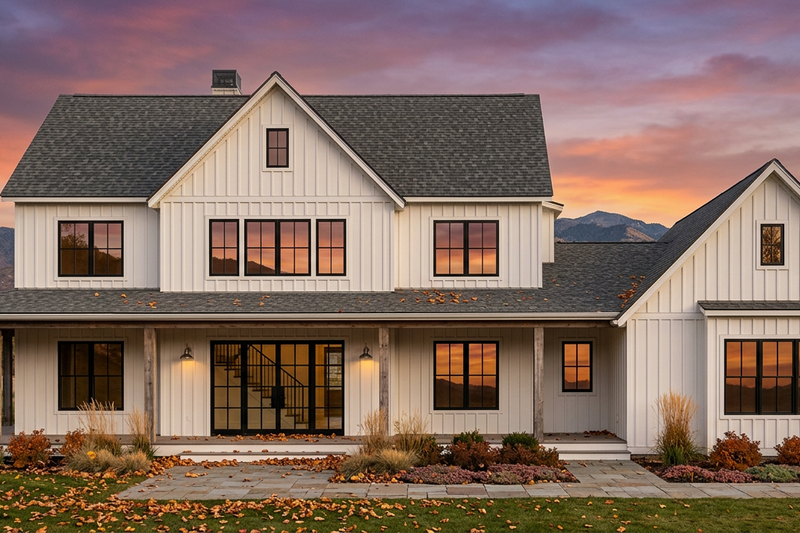 Architectural House Design - Exterior - Front Elevation 3 for Farmhouse House Plan #1096-200 - 5 bed, 5.5 bath