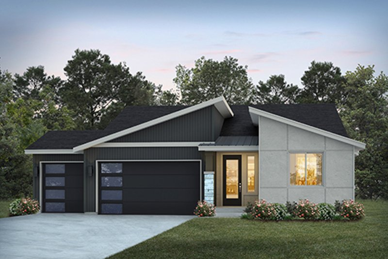 Architectural House Design - Contemporary Exterior - Front Elevation Plan #569-74
