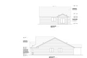 Craftsman Style House Plan - 4 Beds 2 Baths 1658 Sq/Ft Plan #53-679 Exterior 