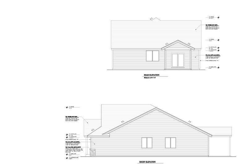 House Design - Exterior - Other Elevation 1 for Craftsman House Plan #53-679 - 4 bed, 2 bath