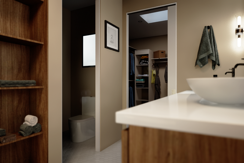 Architectural House Design - Interior - Master Bathroom 1 for Prairie House Plan #48-1069 - 4 bed, 3.5 bath