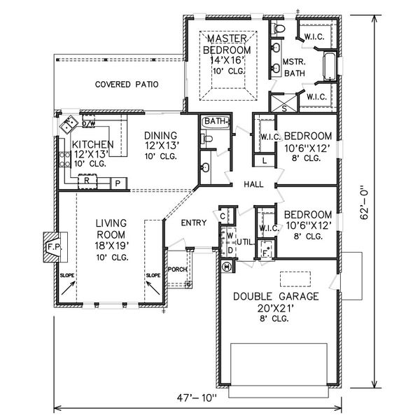Traditional Floor Plan - Main Floor Plan #65-108