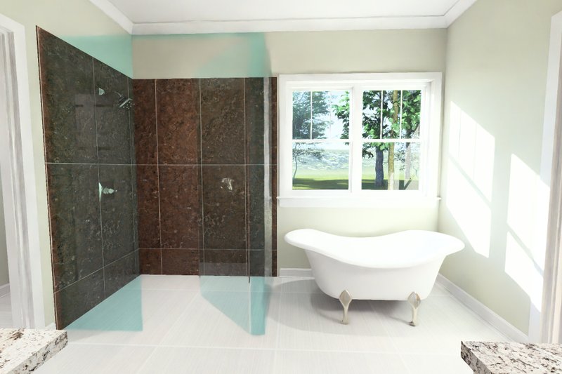 Dream House Plan - Interior - Master Bathroom 2 for Farmhouse House Plan #513-2482 - 3 bed, 2.5 bath