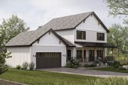 Farmhouse Style House Plan - 4 Beds 2.5 Baths 2146 Sq/Ft Plan #455-687 Exterior 