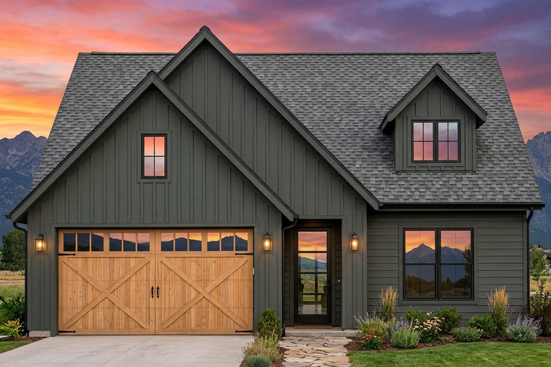 Home Plan - Exterior - Front Elevation 2 for Country House Plan #1096-191 - 3 bed, 2 bath