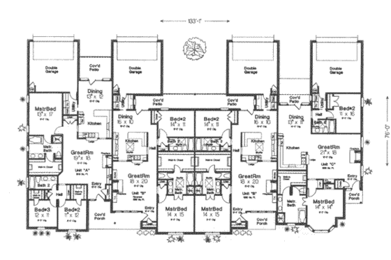 Floor Plan - Main Floor for Traditional House Plan #310-476 - 3 bed, 2 bath