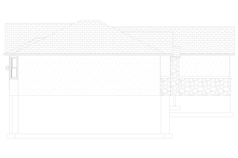 House Design - Exterior - Other Elevation for Ranch House Plan #1060-289 - 3 bed, 2 bath