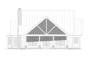 Exterior - Front Elevation 3 for Southern House Plan #932-861 - 3 bed, 3.5 bath