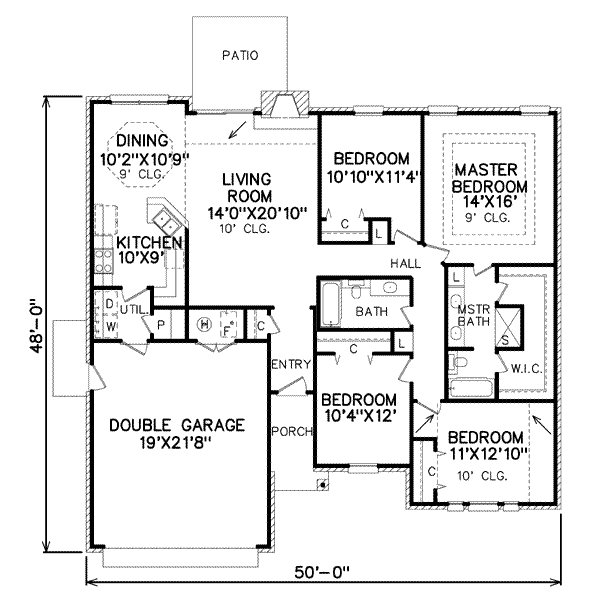 Traditional Floor Plan - Main Floor Plan #65-233