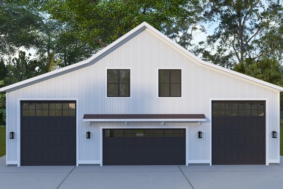 Exterior - Front Elevation 4 for Barndominium House Plan #1060-395 - 2 bed, 1.5 bath