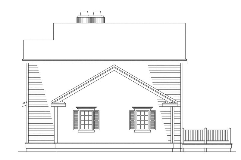 Home Plan - Exterior - Other Elevation 1 for Farmhouse House Plan #124-147 - 4 bed, 2.5 bath