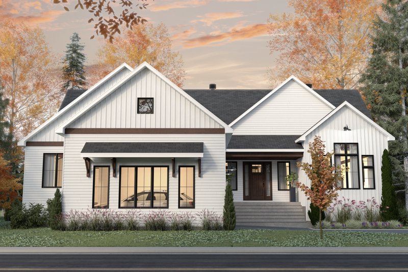 Home Plan - Exterior - Front Elevation 3 for Farmhouse House Plan #23-2769 - 3 bed, 2 bath