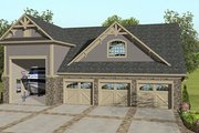 Craftsman Style House Plan - 2 Beds 1 Baths 1207 Sq/Ft Plan #56-616 