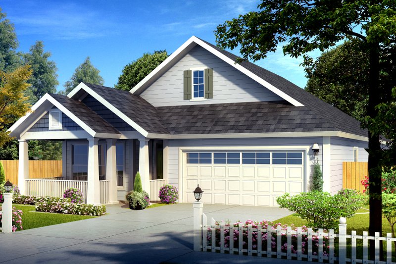 Architectural House Design - Cottage Exterior - Front Elevation Plan #513-2087