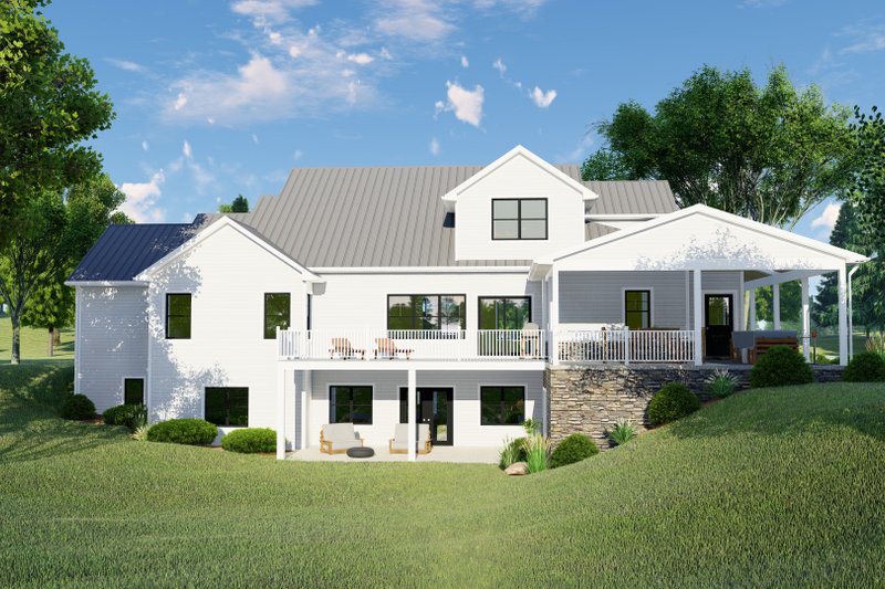 Home Plan - Exterior - Rear Elevation for Country House Plan #1064-348 - 5 bed, 3.5 bath
