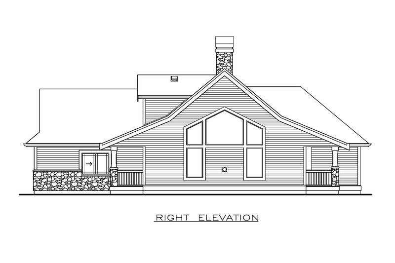 Dream House Plan - Exterior - Other Elevation 1 for Country House Plan #1100-131 - 3 bed, 2 bath