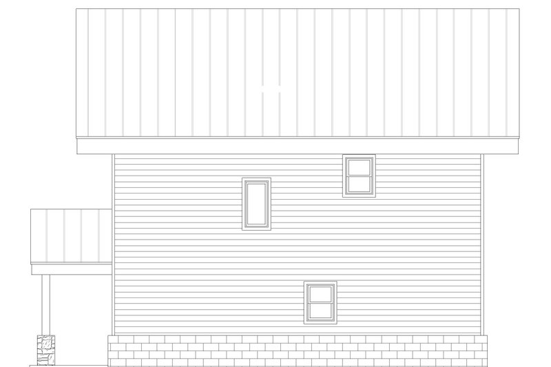 Home Plan - Exterior - Rear Elevation for Contemporary House Plan #932-500 - 2 bed, 2.5 bath