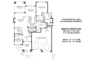 Modern Style House Plan - 2 Beds 2 Baths 1693 Sq/Ft Plan #1100-2 