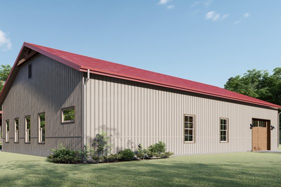 Exterior - Other Elevation 3 for Barndominium House Plan #1092-32 - 3 bed, 2 bath