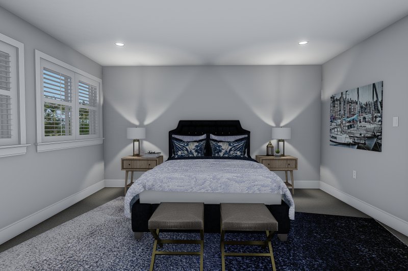 Architectural House Design - Interior - Bedroom for Traditional House Plan #1060-76 - 1 bed, 2.5 bath